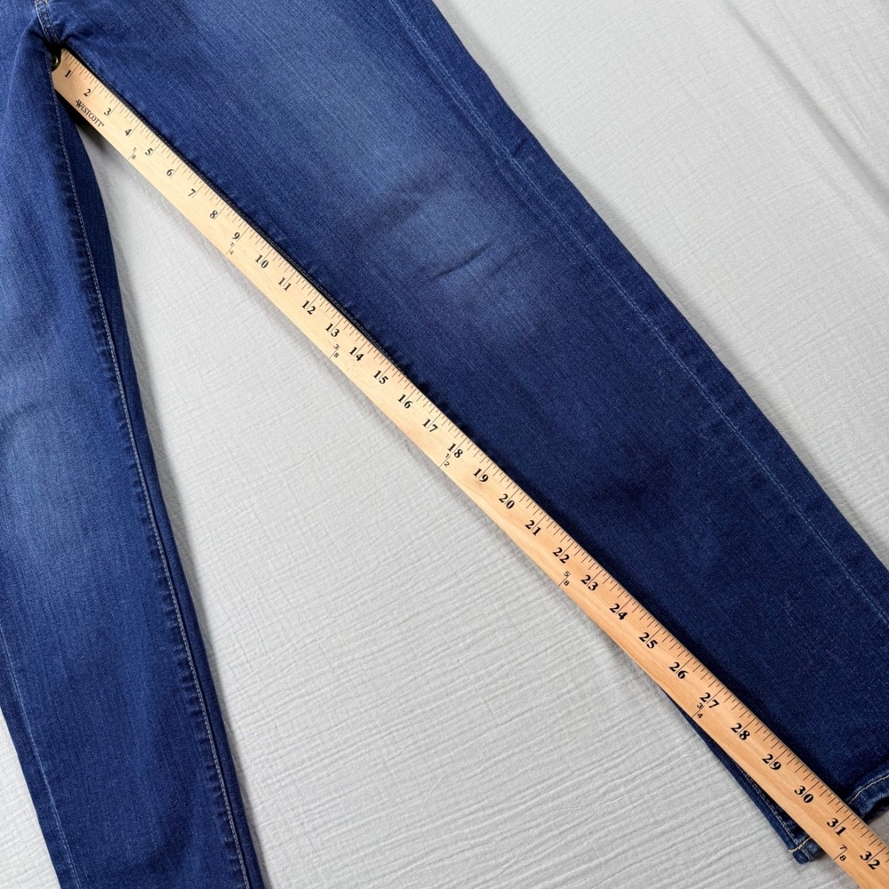 7 For All Mankind Roxanne‎ Slim Illusion Jeans 29 Mid Rise Dark Wash Size 30x31 - Picture 5 of 8